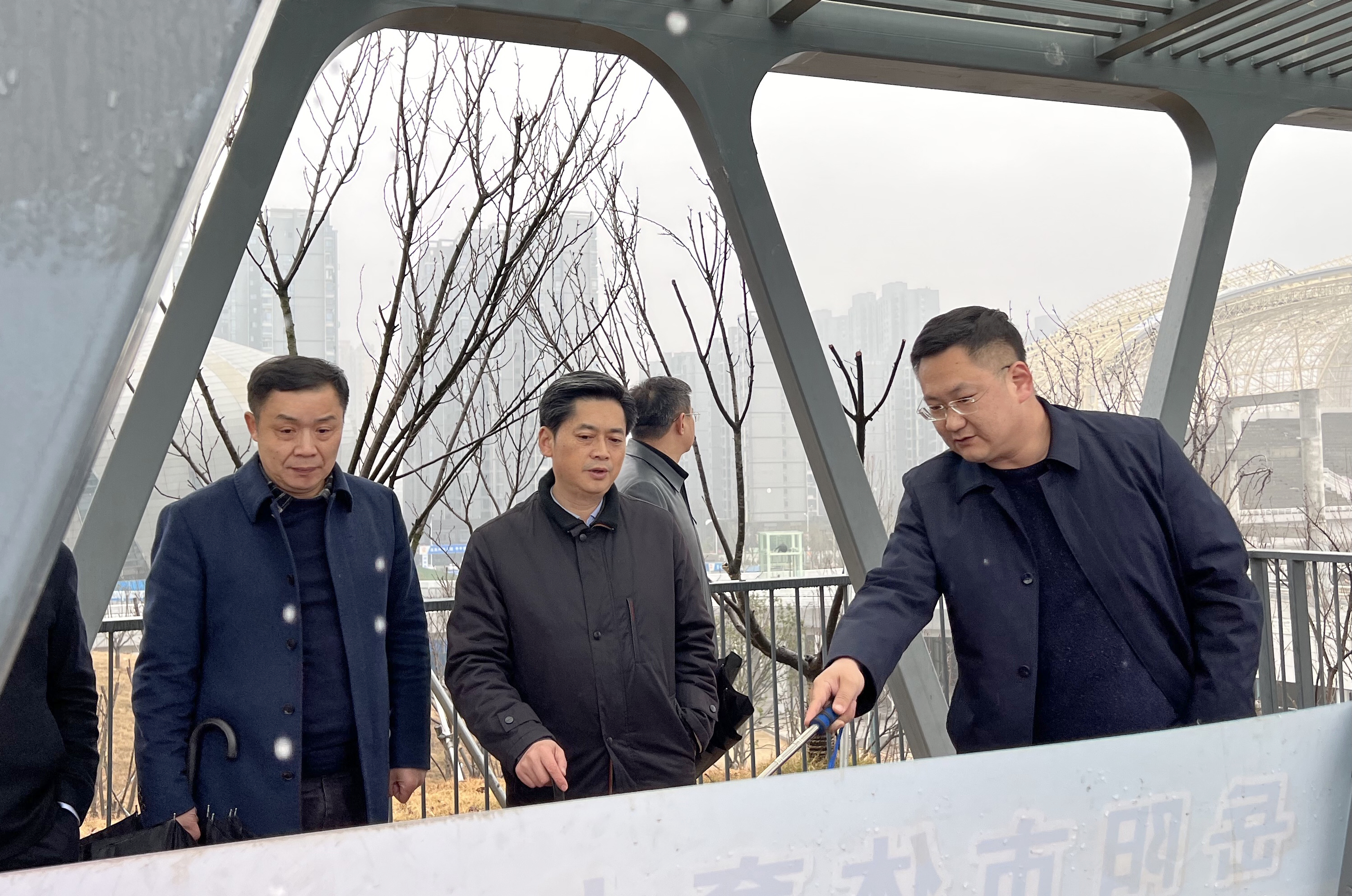 1月24日下午，趙岳平率隊(duì)調(diào)研省運(yùn)會(huì)場(chǎng)館建設(shè)工作.jpg